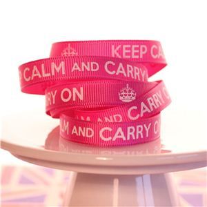 Keep Calm Ribbons - Queen Pink
